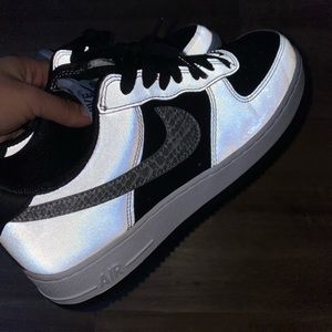 Nike air force 1 low silver snake